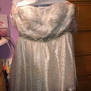 Off white stone dress